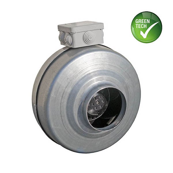 Вентилятор Ванвент ВКВ-125K EC канальный для круглых воздуховодов (390 m³/h)