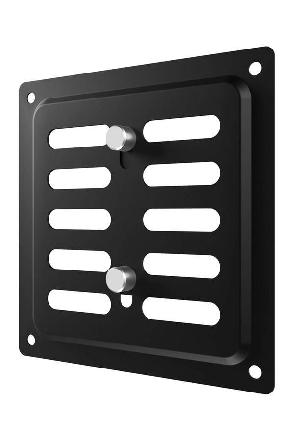 Решетка вентиляционная MER регулируемая 100x100 окрашенная сталь черный ERA