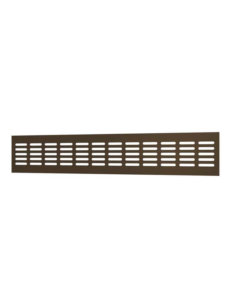 Решетка вентиляционная DP AL сетка переточная 480х80 алюминий Dark bronze ERA
