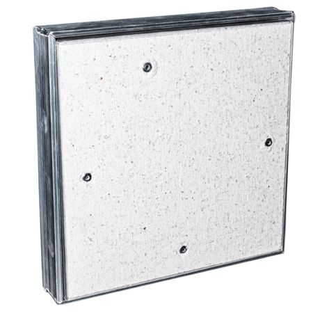 Люк ревизионный D Ceramo 300х300 скрытый монтаж съемный алюминий EVECS