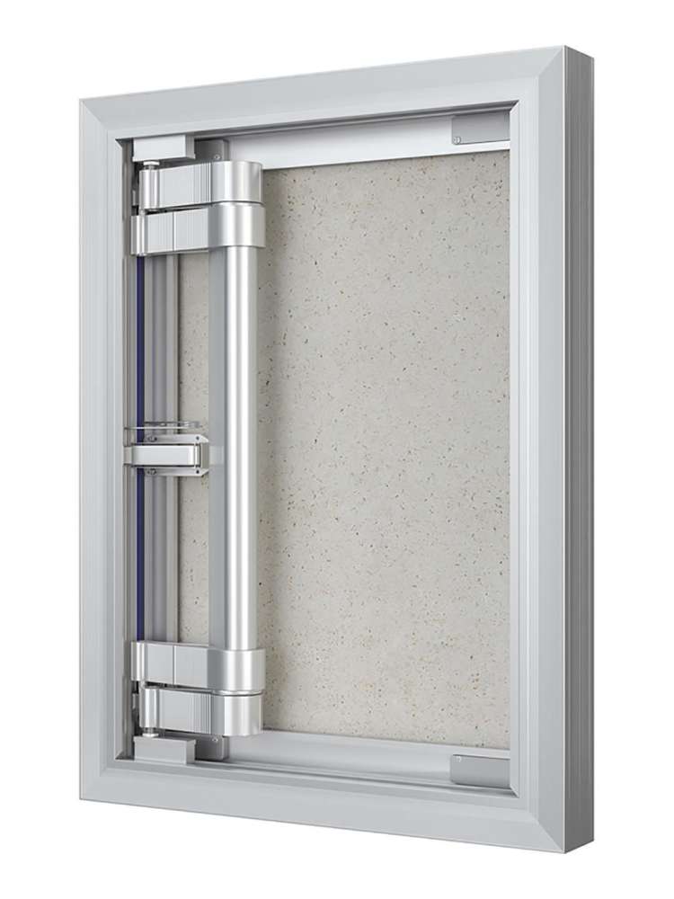 Люк ревизионный D C ERAmo Optimum 300х400 скрытый монтаж петля алюминий EVECS
