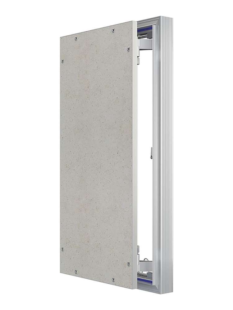 Люк ревизионный D C ERAmo Optimum 300х600 скрытый монтаж петля алюминий EVECS