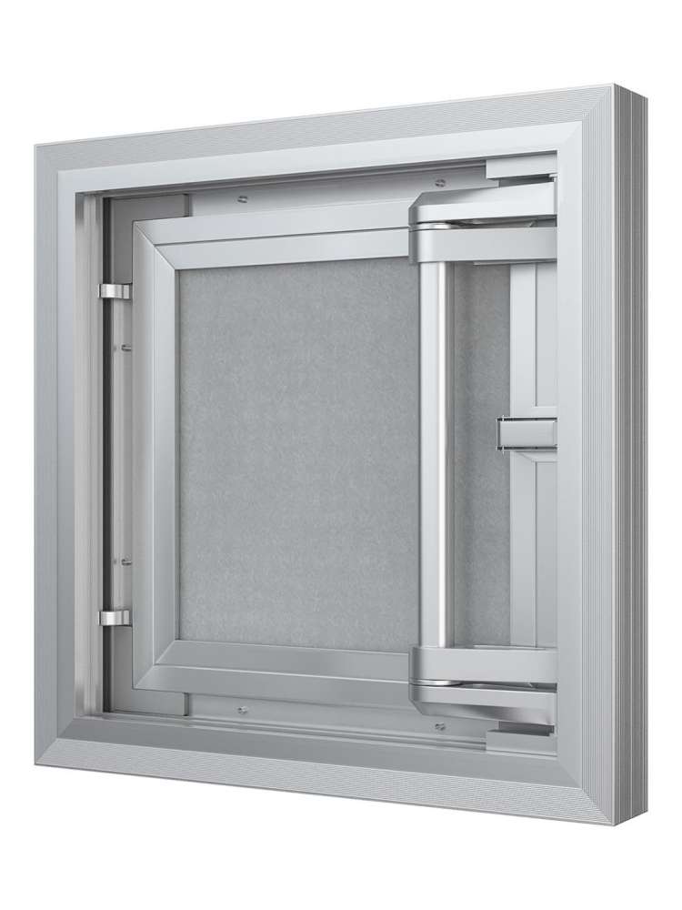Люк ревизионный D C ERAmo Comfort 400х500 скрытый монтаж усиленная петля алюминий EVECS