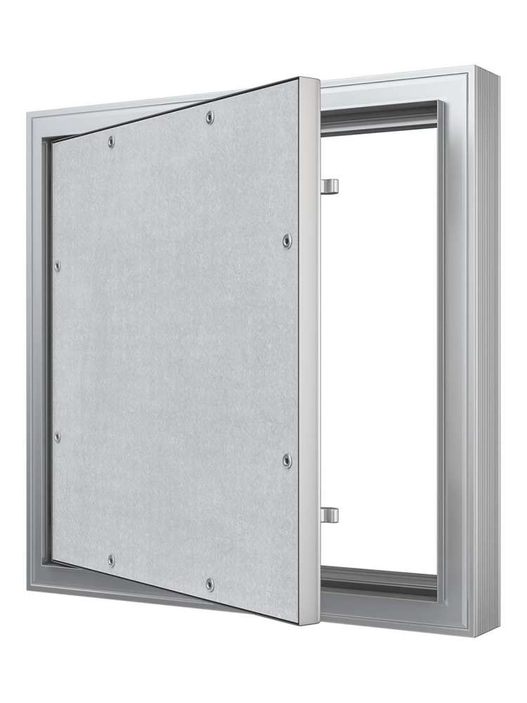 Люк ревизионный D C ERAmo Comfort 600х600 скрытый монтаж усиленная петля алюминий EVECS