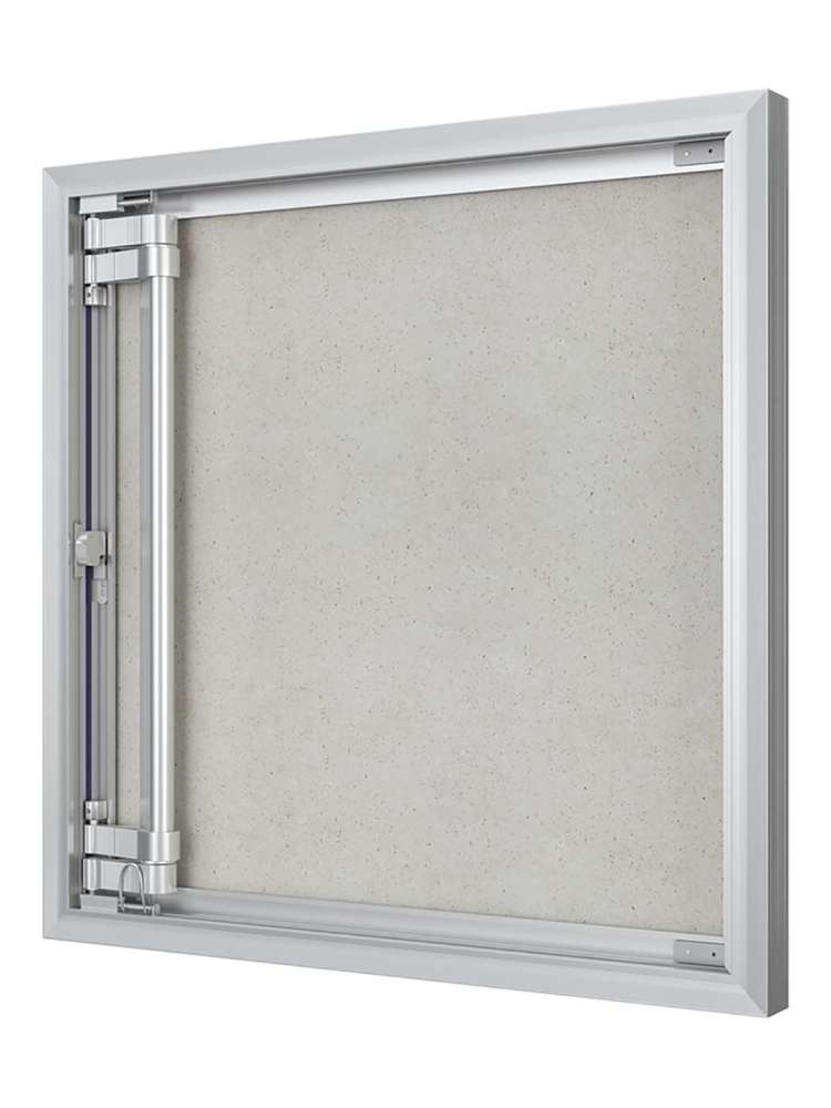 Люк ревизионный D C ERAmo Optimum 600х600 скрытый монтаж петля алюминий EVECS