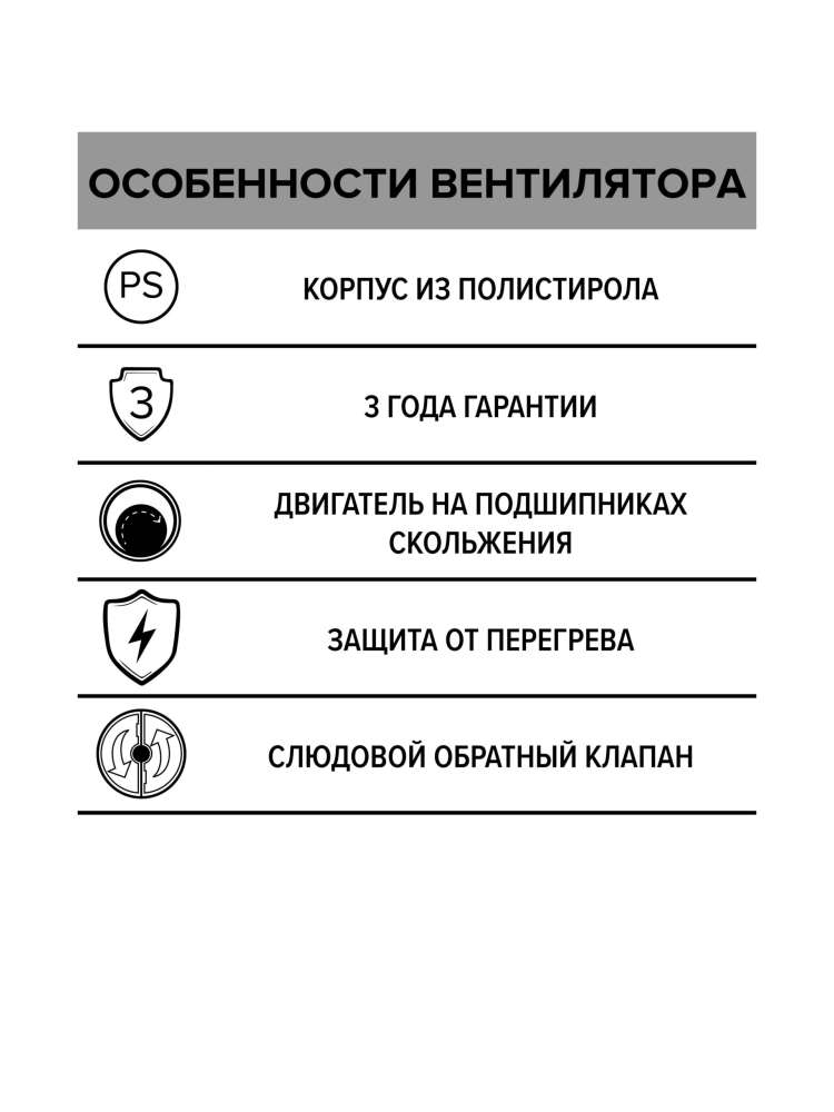 Вентилятор накладной RF D125 обратный клапан AURAMAX