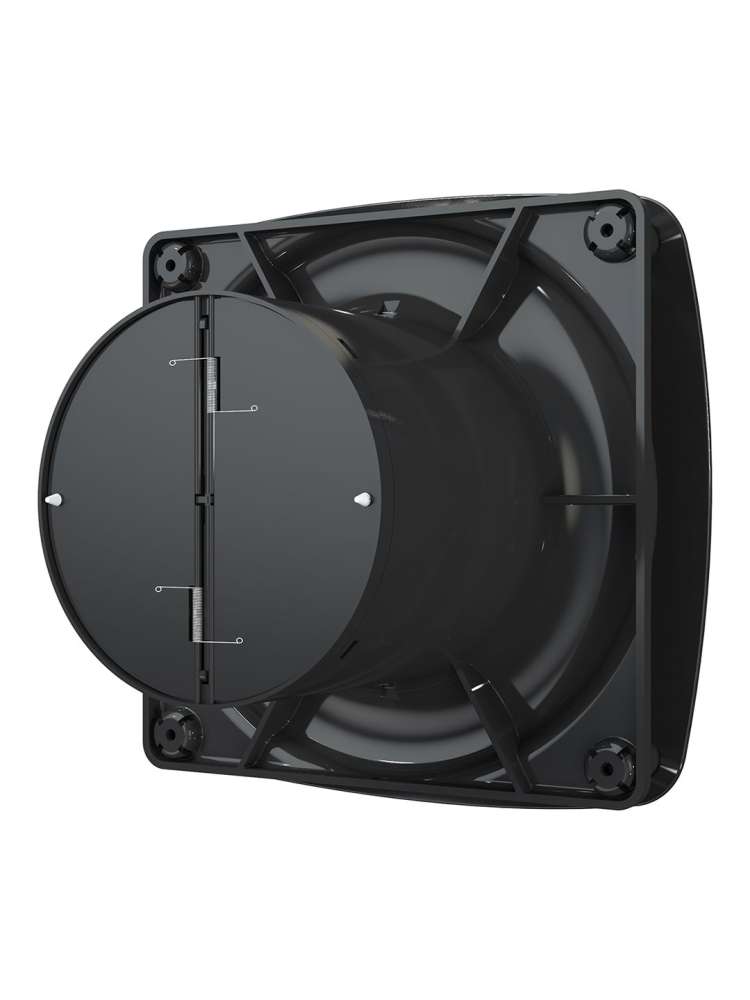 Вентилятор накладной RIO D100 обратный клапан Obsidian DICITI
