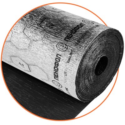 ПЕНОФОЛ BLACK C 10 мм, рулон 0,6×15 м (9 м²)