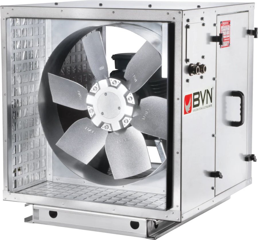 Шумоизолированный канальный осевой вентилятор дымоудаления ARMO-C 900/5